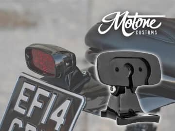 GORT テールライトをリアフェンダーに取り付ける「アジャスタブル テールライトマウント GORTテールライト用」が Motone から登場