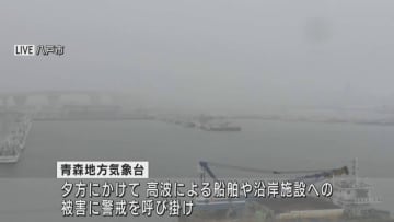 17日夕方にかけて　青森県下北・三八上北に波浪警報