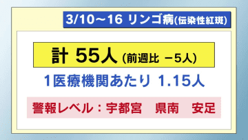 リンゴ病　一部地域で警報レベル続く