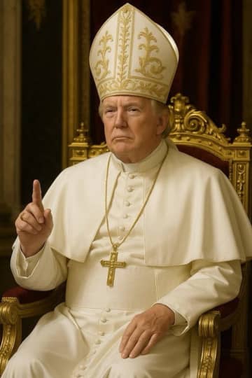トランプ大統領　教皇姿のＡＩ画像に「少しは楽しまなきゃいけない」と自己弁護