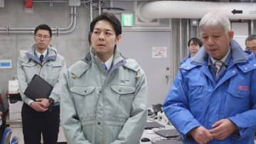 北海道電力が再稼働を目指している泊原子力発電所　鈴木知事が就任後初めて視察