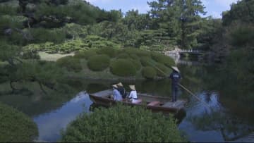 栗林公園の周遊和船　修理に伴い減便へ　4月7日から1日16便に　香川