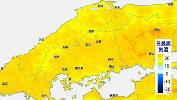 3月だけど…各地 “5月並み”の気温　広島で今年初「夏日」を観測　安芸太田町加計25.7℃　多くの地点で今年最も高い気温に