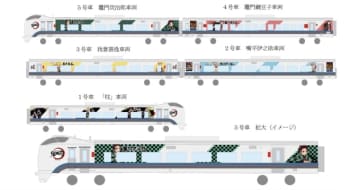 JR北海道×鬼滅の刃、789系に“全集中”ラッピング！特別運行でキャラアナウンスも