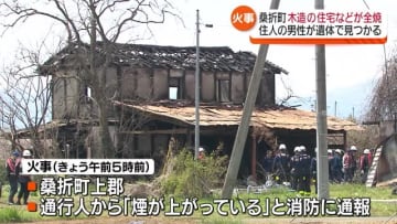 「炎が真っ赤で…」桑折町で住宅や物置が全焼し75歳の男性が死亡・福島