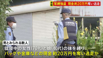 【速報】千葉県白井市で緊縛強盗か　住宅から現金約20万円奪って逃走　70代女性と40代娘がけが　強盗傷害事件として捜査