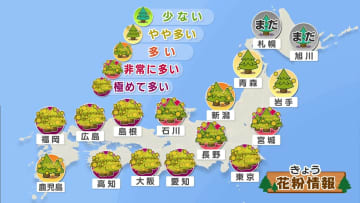 【きょう13日の天気】東北、東日本、近畿、中国地方で春の日差し　東京21℃予想で昼は上着要らずの陽気　北海道は夜はふぶきに