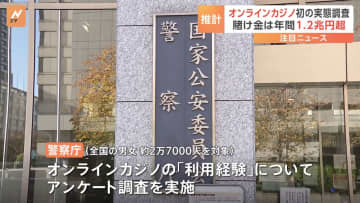 オンラインカジノに関して初の実態調査　利用経験者は推計337万人に