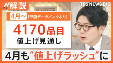 4月も“値上げラッシュ”に…調味料など4100品目以上 値上げ見通し　牛丼 450円→480円も【Nスタ解説】