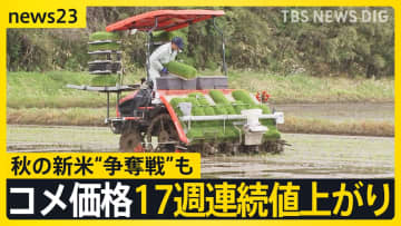 コメ価格17週連続値上がりで街からは嘆きの声　秋の新米“争奪戦”も…今後の価格、秋の新米価格を専門家4人が分析【news23】