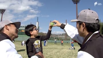 くふうハヤテの選手が園児に野球教室「心から楽しんでいる姿忘れずに」＝静岡・清水区