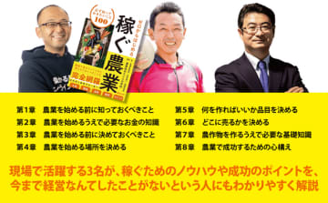 【物価高・異常気象の時代でも稼ぐ】『ゼロからはじめる 稼ぐ農業 必ず知っておきたいこと100』2025年 3月24日発刊　【農家になった瞬間から、あなたは経営者です】