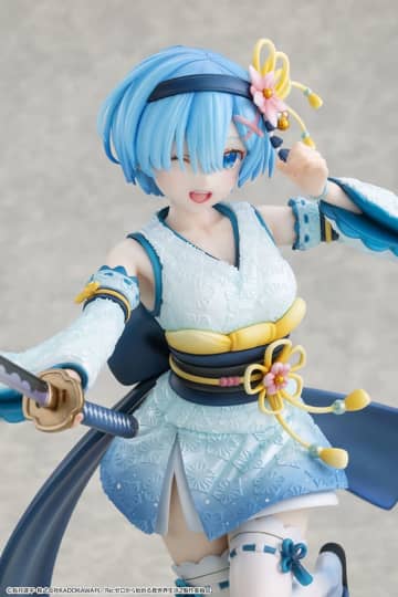 『リゼロ』レムが「戦装束」和姿で公式フィギュア化　真剣な眼差し×凛々しさ光る一品に