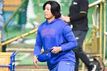 今永＆誠也が凱旋した東京Dは早くも大盛況　今永はいつもと違う髪型で一瞬登場、誠也は大物に恐縮