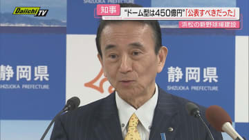 【県新野球場建設】需要調査結果について知事｢公表すべきだった｣…費用負担に言及も議論先行き不透明(静岡)